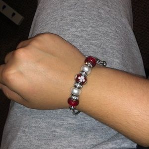 Red Beaded Bracelet